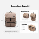 Hamilton Ezze Backpack with Detachable Cooler Bag - 3 Colors