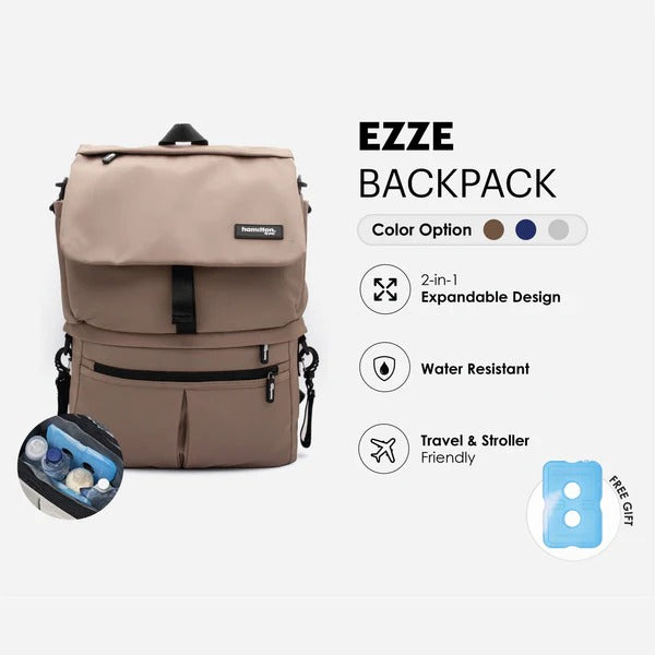 Hamilton Ezze Backpack with Detachable Cooler Bag - 3 Colors