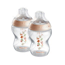 Tommee Tippee Natural Start PP Bottle 260ml with M Teat 2pk  - 2 Colors