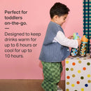 Tommee Tippee On the Go Stainless Steel Insulated Bottle 18m+ 355ml - Girl