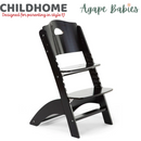 [1 yr local warranty] Childhome Lambda 3 Baby High Chair + Feeding Tray - Black