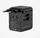 Travelmall GaN 45W PD High Performance 5 USB World Travel Adaptor (Black)