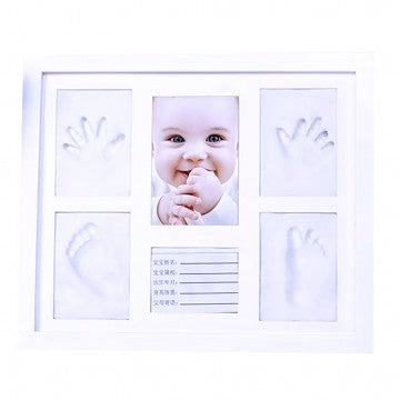 Lucky Baby Newborn Baby & Pet Photo Frame With Clay Mould Hand - 4 Clay + 1 Photo