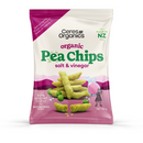 [5 Pack] Ceres Organics Organic Pea Chips- Salt & Vinegar, 100g Exp: 01/26