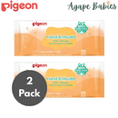 [2 Pack] Pigeon Hand And Mouth Wet Tissues 20s