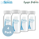 [Bundle Of 2] Dr Brown's 4Oz/120ml Narrow Neck Breastmilk Collection Bottles (4pcs/pk)