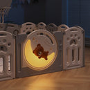 Lucky Baby Smart System Foldable Safety Play Yard (148x155x64cm)- Moon Bear