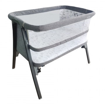 Lucky Baby Krib™ Premium Side Sleeping Crib - Grey Cloud