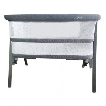 Lucky Baby Krib™ Premium Side Sleeping Crib - Grey Cloud