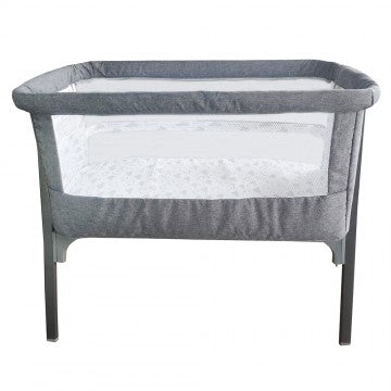 Lucky Baby Krib™ Premium Side Sleeping Crib - Grey Cloud