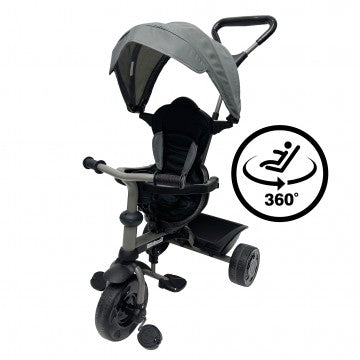 Lucky Baby Molti™ 4 In 1 Classic Tricycle - Grey/Black