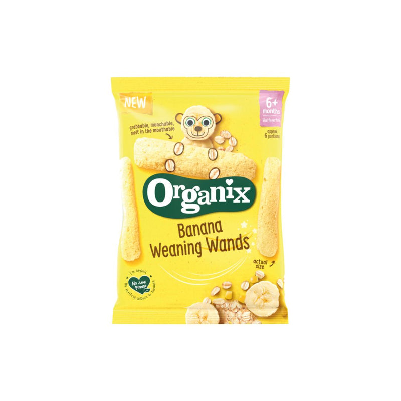 Organix Banana Weaning Wands, 25 g. Exp-04/24