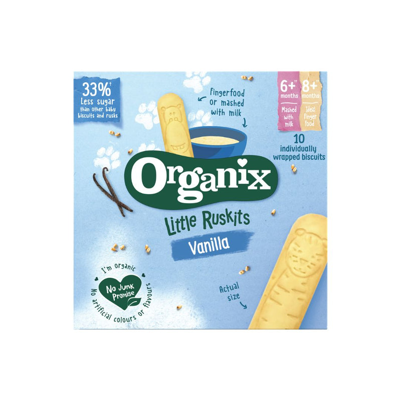 Organix Little Ruskits Vanilla, 60 g.Exp- 11/24