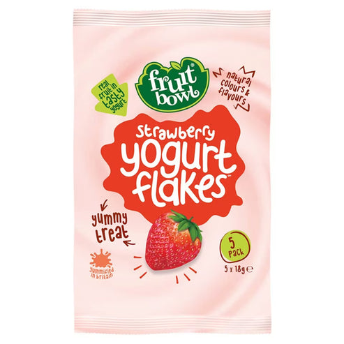 Fruit Bowl Yogurt Flakes- Strawberry, 5 x 18g Exp: 11/24