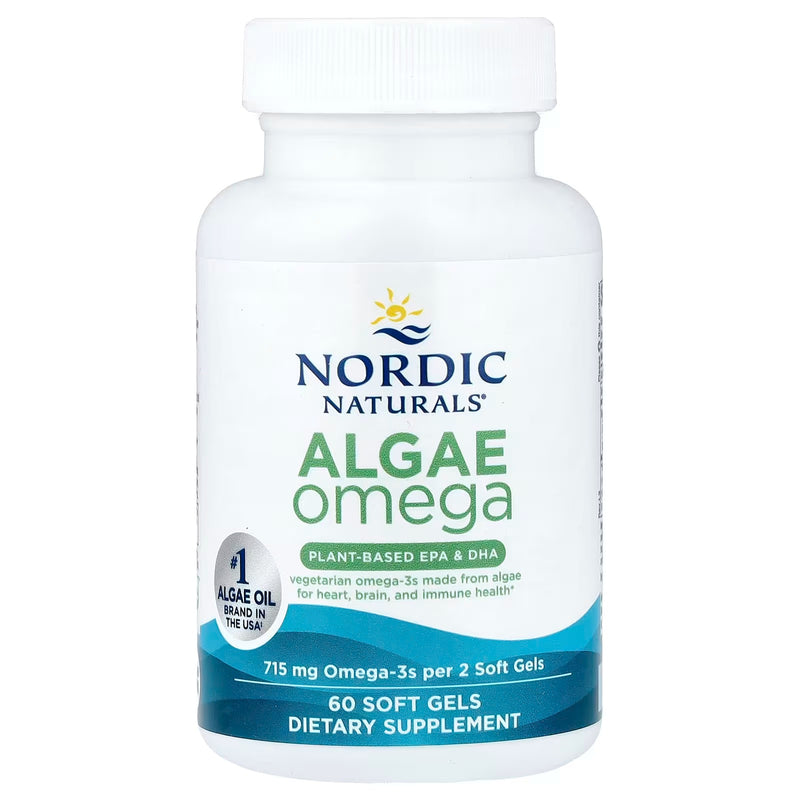 Nordic Naturals Algae Omega, 60 sgls. Exp: 04/28