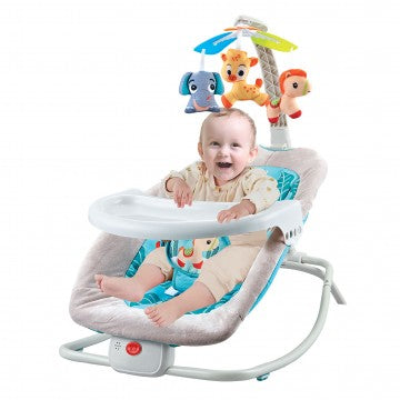 Lucky Baby Infant to Toddler Deluxe Rocker - Safari