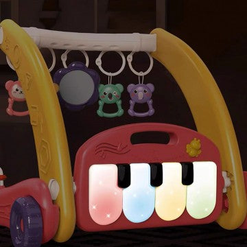 Lucky Baby 2 In 1 Pedal Piano Harps Gym/Walker - Bunny