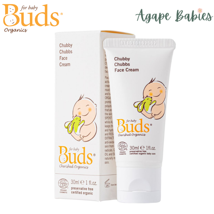 Buds Cherished Organics Chubby Chubbs Face Cream (30ml) Exp: 08/26