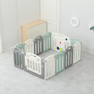 Lucky Baby Smart System Foldable Safety Play Yard - Moon Star