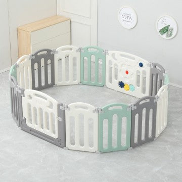Lucky Baby Smart System Foldable Safety Play Yard - Moon Star