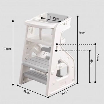 Lucky Baby 4 In 1 Multi Convertible Grown Highchair