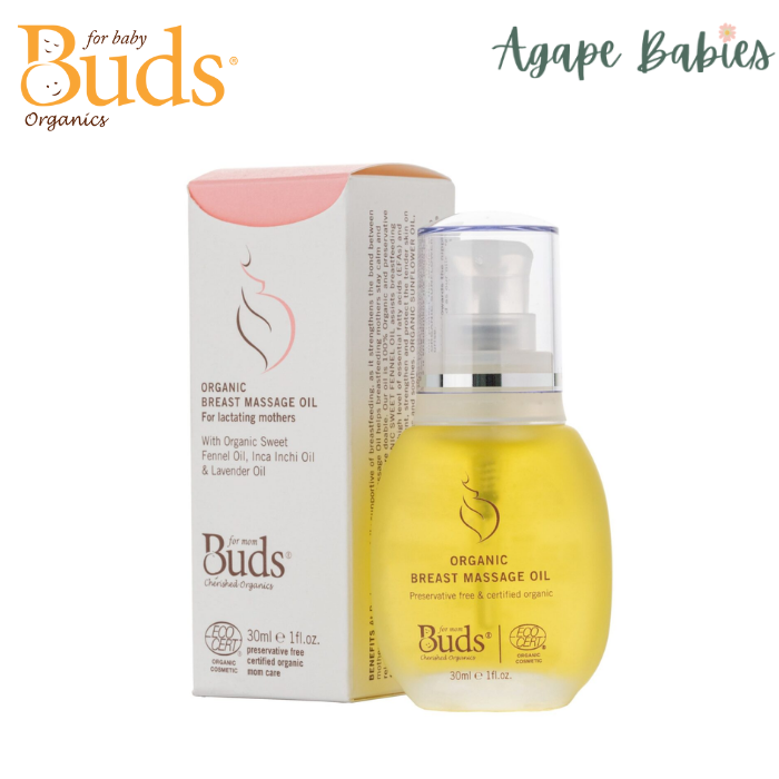 Buds Cherished Organics Breast Massage Oil (30ml) Exp: 06/26
