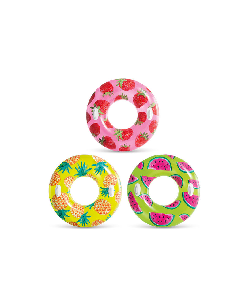 INTEX Tropical Fruit Tubes,  W/handles, Ages 9+