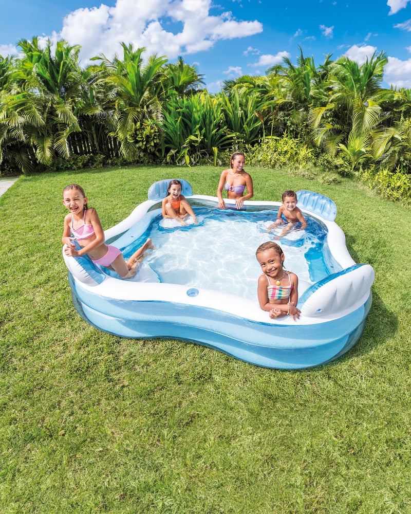 INTEX Swim Center Square Inflatable Family Lounge Pool