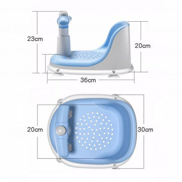 Lucky Baby Crown Baby Chair Bath Seat W/Suction Prp Size: 30x36x23cm - 2 Color