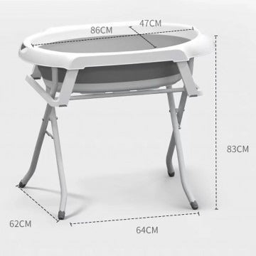 Lucky Baby Collato Bath Tub W/Stand + Bath Support