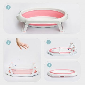 Lucky Baby Collato Bath Tub W/Stand + Bath Support