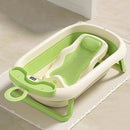 Lucky Baby Caly Collapsible Bath Tub W/Thermometer & Jelly Bath Support + Organizer Tray - 3 Colors
