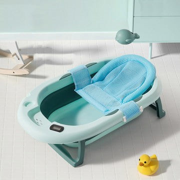 Lucky Baby OALY™ Collapsible Bath Tub W/Thermometer+ Bath Support 82X49X22 CM UNFOLD"