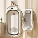 Lucky Baby Caly Collapsible Bath Tub W/Thermometer & Jelly Bath Support + Organizer Tray - 3 Colors