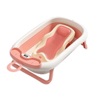 Lucky Baby Caly Collapsible Bath Tub W/Thermometer & Jelly Bath Support + Organizer Tray - 3 Colors