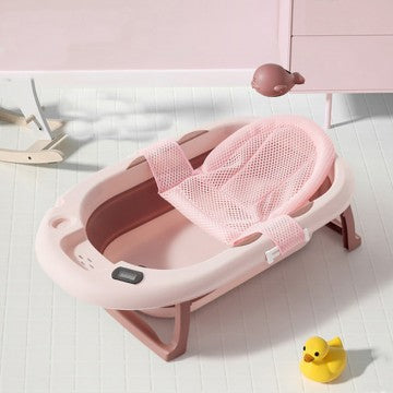 Lucky Baby OALY™ Collapsible Bath Tub W/Thermometer+ Bath Support 82X49X22 CM UNFOLD"