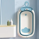 Lucky Baby Caly Collapsible Bath Tub W/Thermometer & Jelly Bath Support + Organizer Tray - 3 Colors