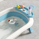 Lucky Baby Caly Collapsible Bath Tub W/Thermometer & Jelly Bath Support + Organizer Tray - 3 Colors