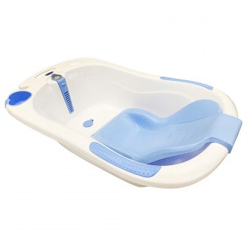 Lucky Baby Bobee Bath Tub W/Thermometer & Bath Support - Blue