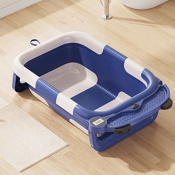 Lucky Baby Foldable Bath Tub W/Thermometer - 2 Color