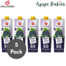 [5 Pack] Hollinger Organic Blackcurrant, 1000ml Exp: 08/26