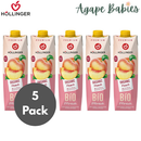 [5 Pack] Hollinger Organic Peach, 1000ml Exp: 08/26