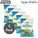 [5 Pack] Ceres Organics Organic Pea Chips- Salted, 100g Exp: 01/26