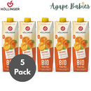 [5 Pack] Hollinger Organic Apricot, 1000ml Exp: 08/26