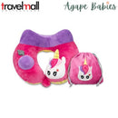 Travelmall 3D Inflatable Neck Pillow with Patented Pump - Unicorn