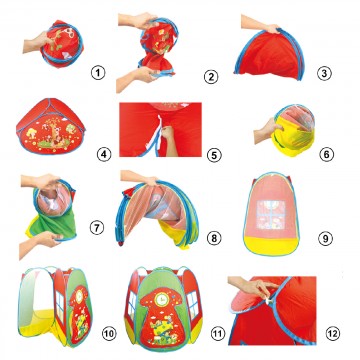 Lucky Baby Play Tent - Mushroom