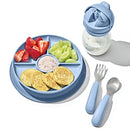 OXO Tot Stick & Stay Suction Divided Plate - Dusk
