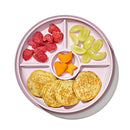 OXO Tot Stick & Stay Suction Divided Plate - Blossom