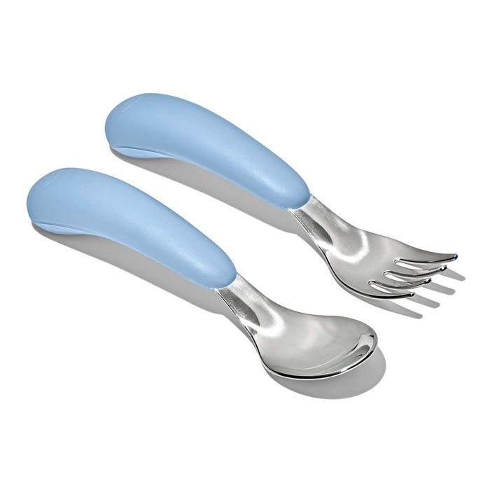 OXO Tot On-The-Go Fork And Spoon Set - Dusk