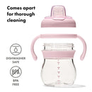 OXO Tot Transitions Soft Spout Sippy Cup With Removable Handles 6oz - Blossom